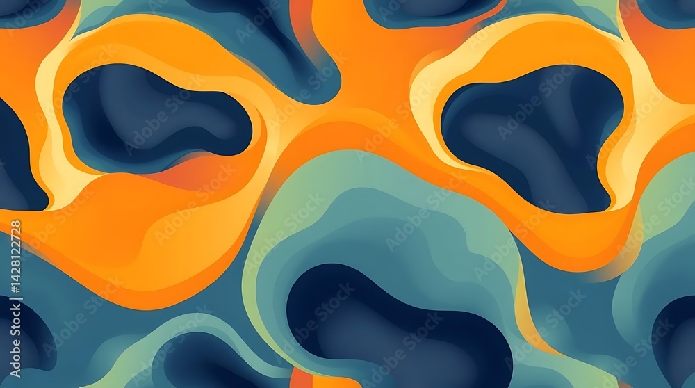 Retro 70s Inspired Abstract Swirl Pattern: Vibrant Orange, Blue, and Yellow Seamless Design for Vintage Aesthetic Backgrounds
Retro 70s Inspired Abstract Swirl Pattern: Vibrant Orange, Blue, and Yellow Seamless Design for Vintage Aesthetic Backgrounds