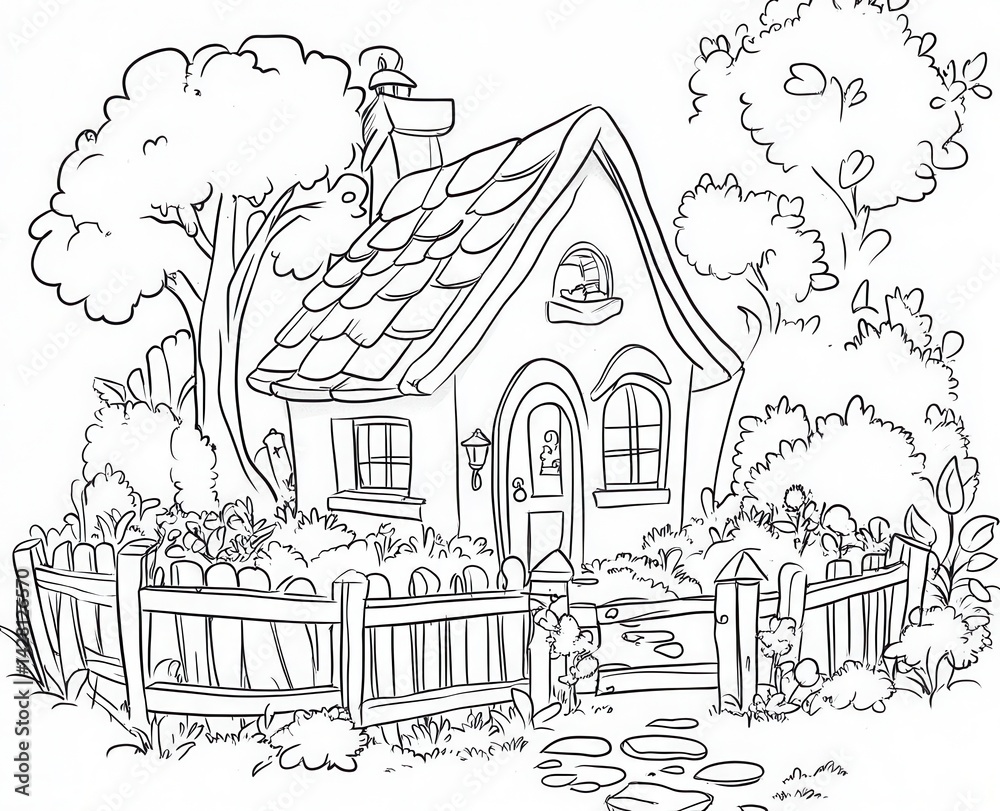 Obraz premium house in the forest