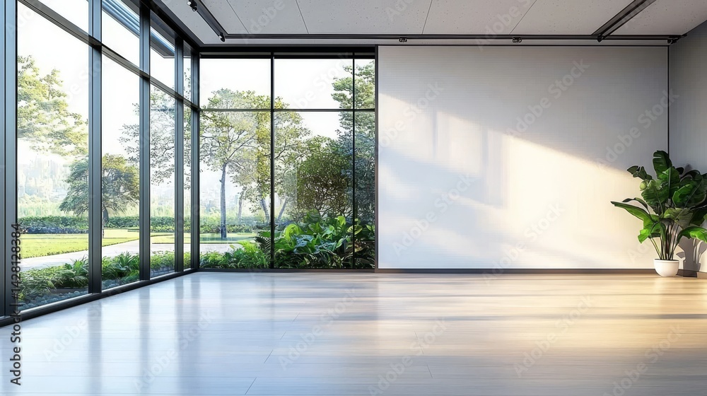 Fototapeta premium Stylish office environment promoting creativity and productivity.