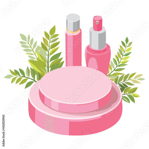 Stylish Pink Presentation Platform
