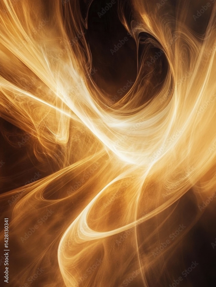 Fototapeta premium Abstract fiery flow