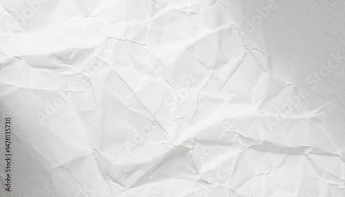 Crumpled White Paper Texture Background for Versatile Design クシャクシャになった白い紙のテクスチャ背景