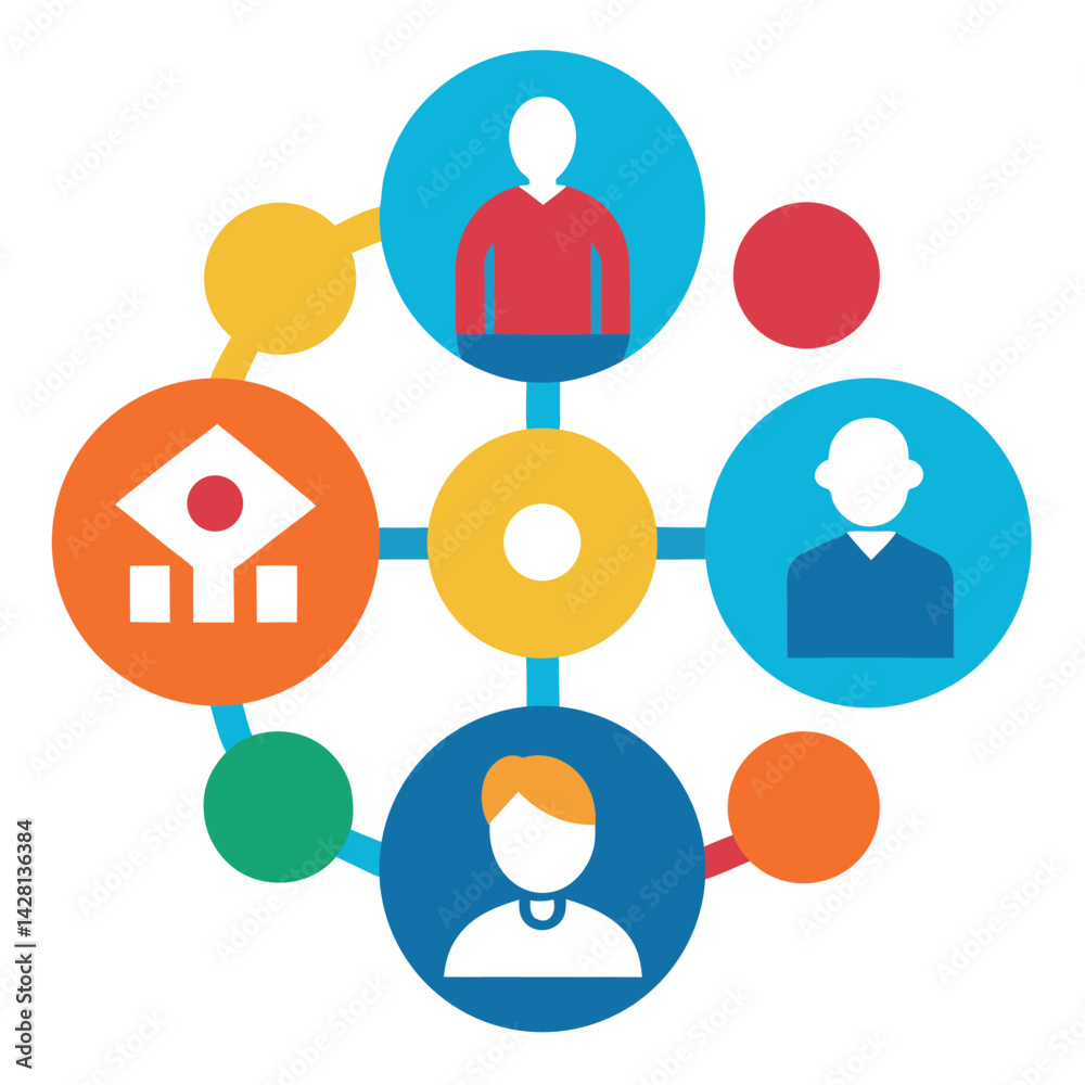 Teamwork and Collaboration Icons in Modern Vector Format Teamwork and Collaboration Icons in Modern Vector Format
