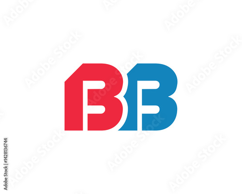 BB Logo design vector template. BB