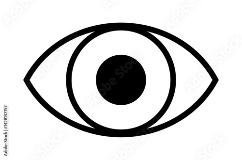 Eye icon stock illustration