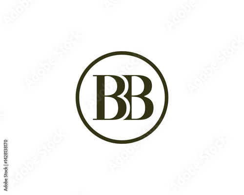 BB Logo design vector template. BB