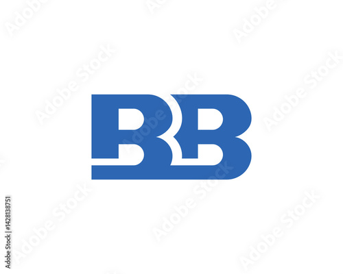 BB Logo design vector template. BB