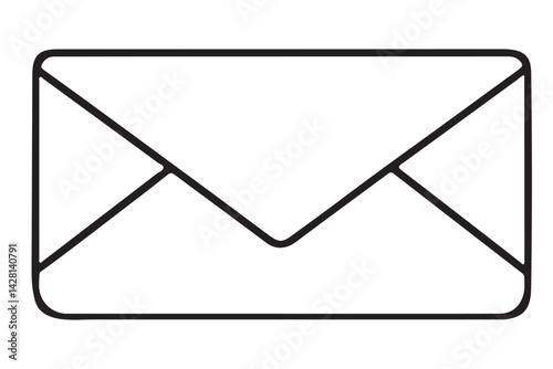 Envelope Vector Illustration Open Mail Delivery Communication Concept