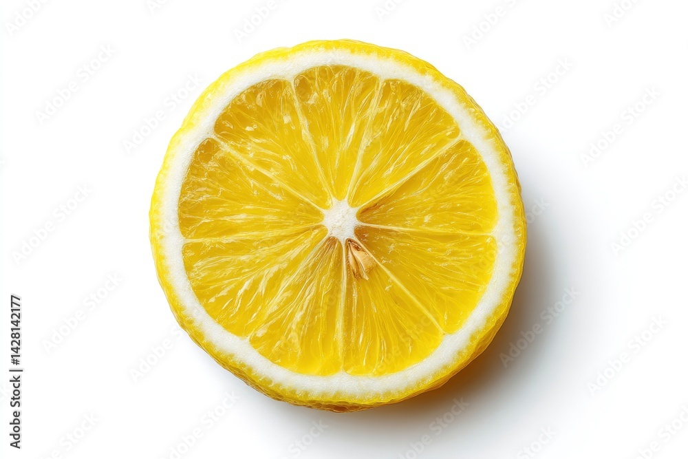 Lemon Slice on White Background Lemon Slice on White Background