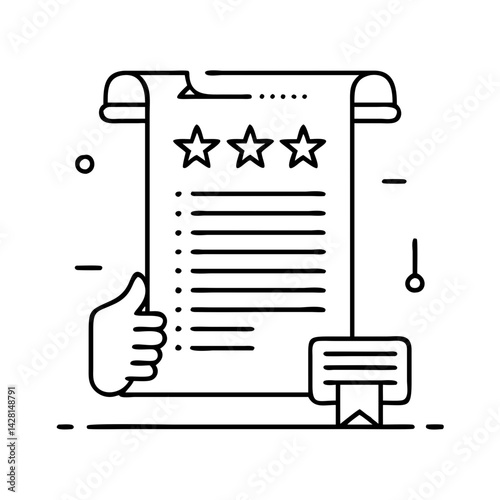 declaration of independence icon, declaration of independence line art - simple line art of declaration of independence, perfect for declaration of independence logos and icons