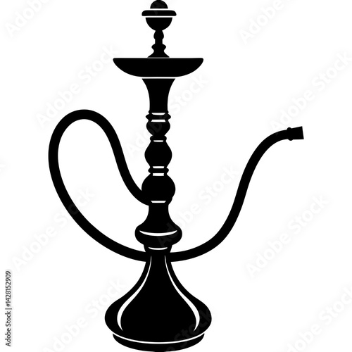 hookah isolated on white