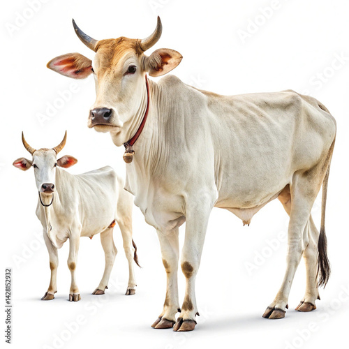 Cow Isolated on White Background