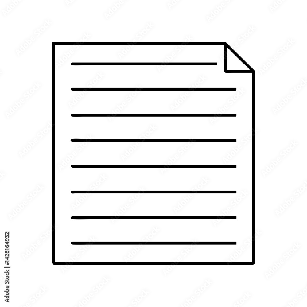lined paper icon, lined paper line art - simple line art of lined paper, perfect for lined paper logos and icons lined paper icon, lined paper line art - simple line art of lined paper, perfect for lined paper logos and icons