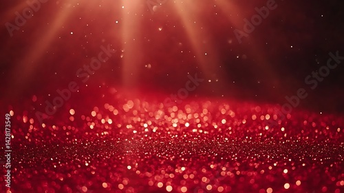 Red glitter sparkle background