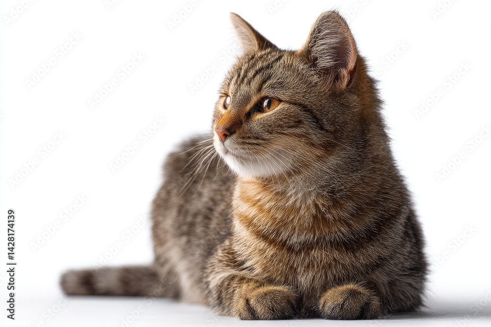 Obraz premium Lying Tabby Cat