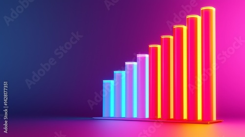 Colorful bar graph representing growth and data visualization. Free Download Colorful bar graph representing growth and data visualization. - GFXLoad