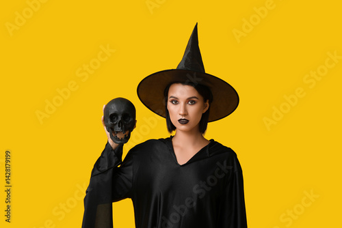 Beautiful young witch with ...