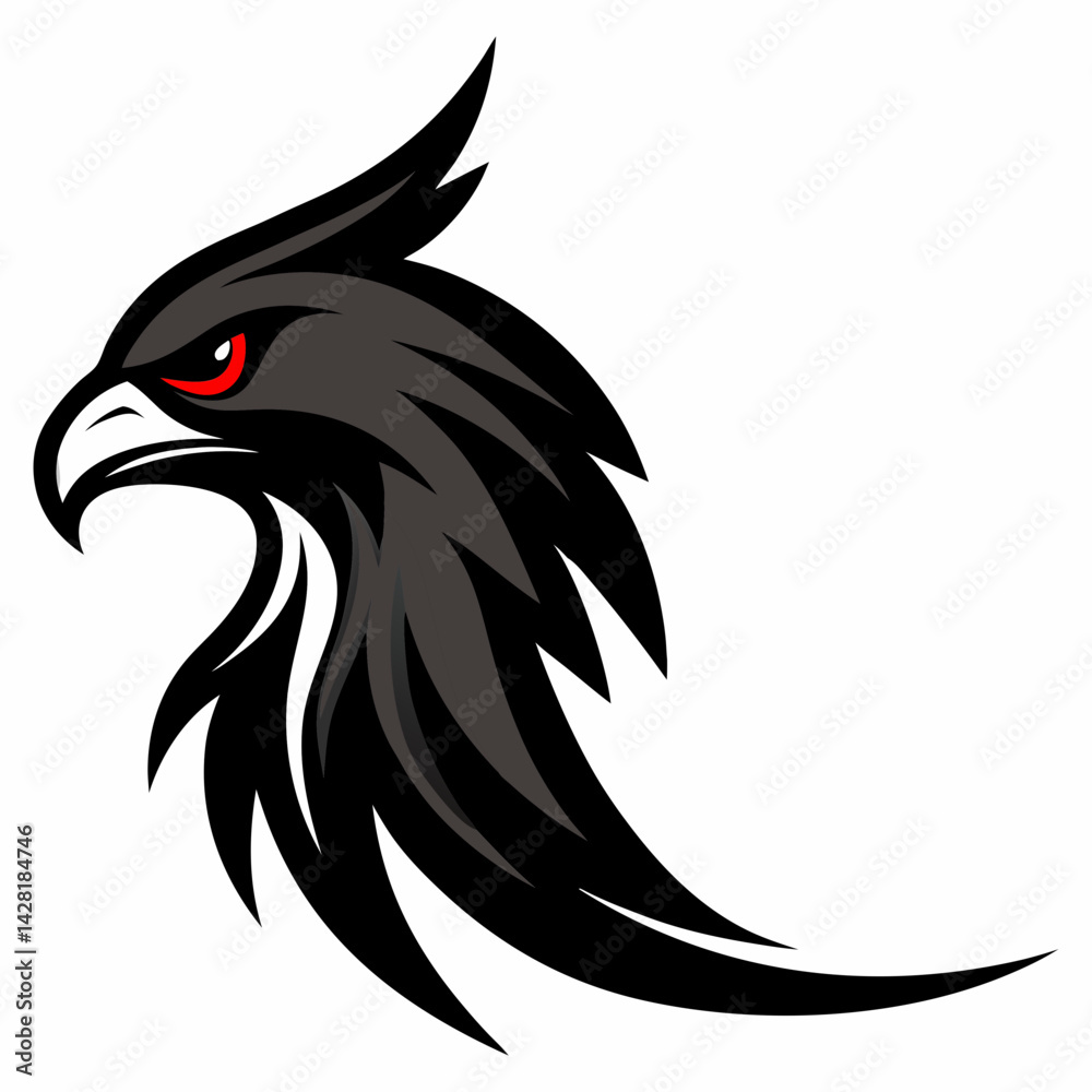 Fototapeta premium eagle head vector