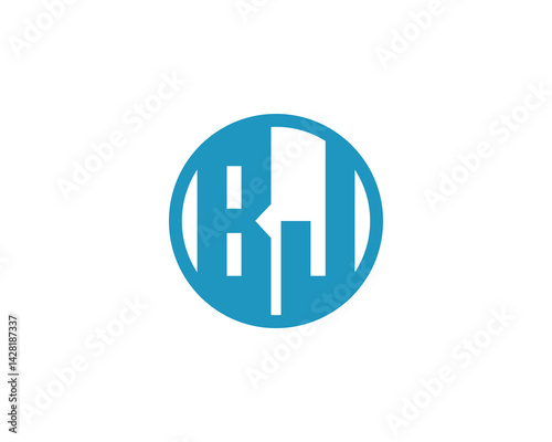 BJ logo design vector template. BJ