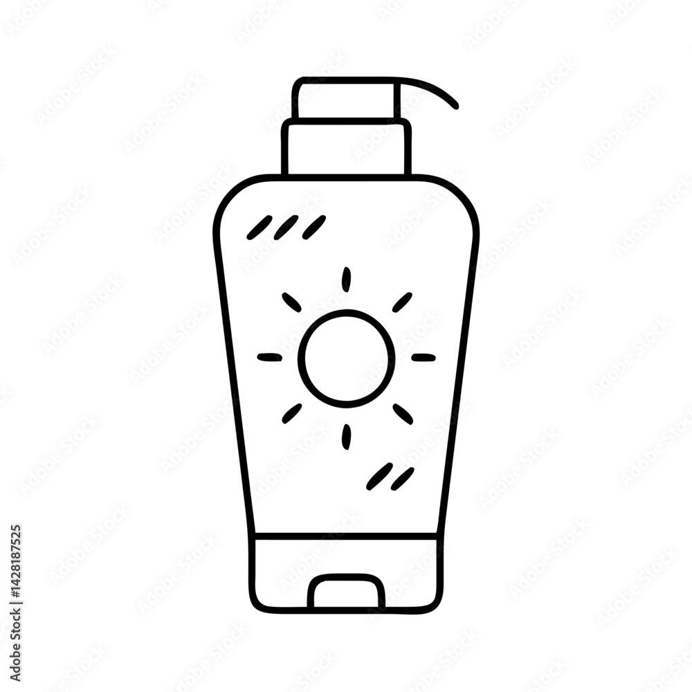 sun lotion bottle icon, sun lotion bottle line art - simple line art of sun lotion bottle, perfect for sun lotion bottle logos and icons sun lotion bottle icon, sun lotion bottle line art - simple line art of sun lotion bottle, perfect for sun lotion bottle logos and icons