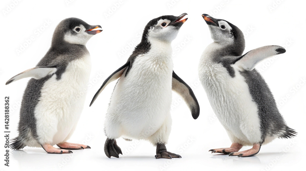 Obraz premium Penguin Clipart White Background 