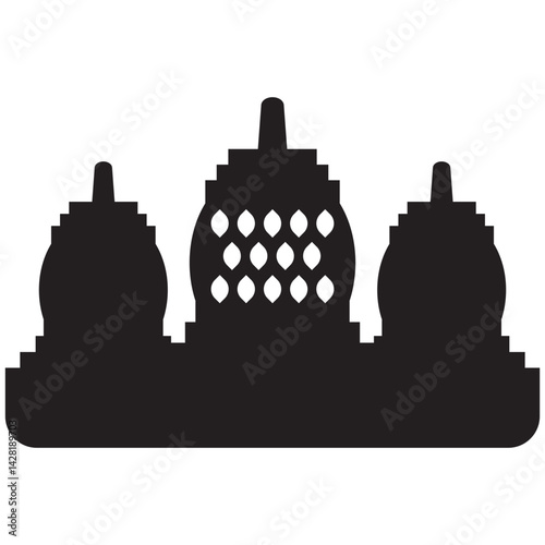 Candi Borobudur Silhouette