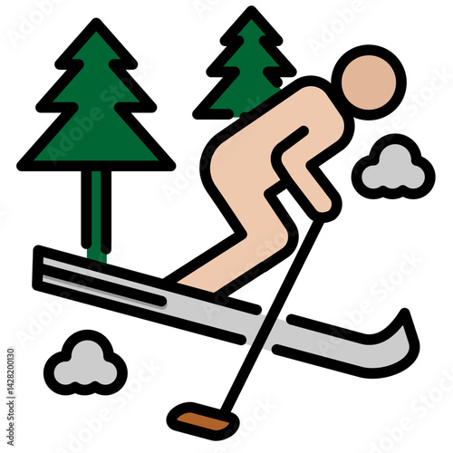 Snow Resort Icon