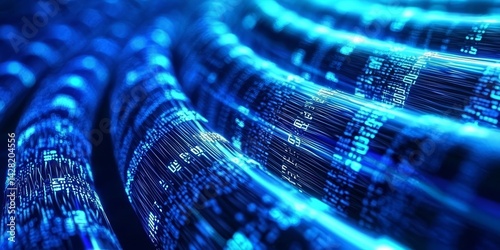 Digital Binary Data Transmission in a Glowing Tunnel