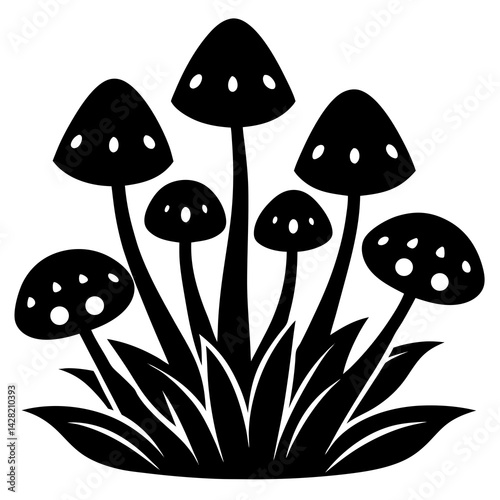 vector illustration of mushroom