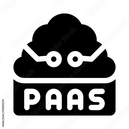 PaaS glyph icon