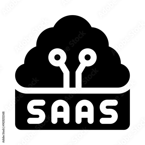 SaaS glyph icon