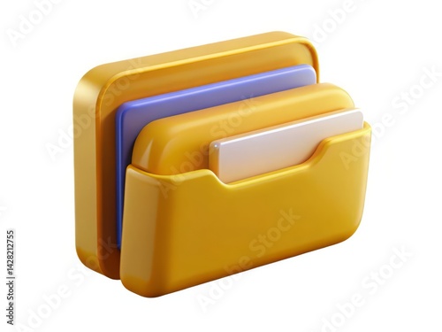 File Organization: Multi-Color Folder Icons