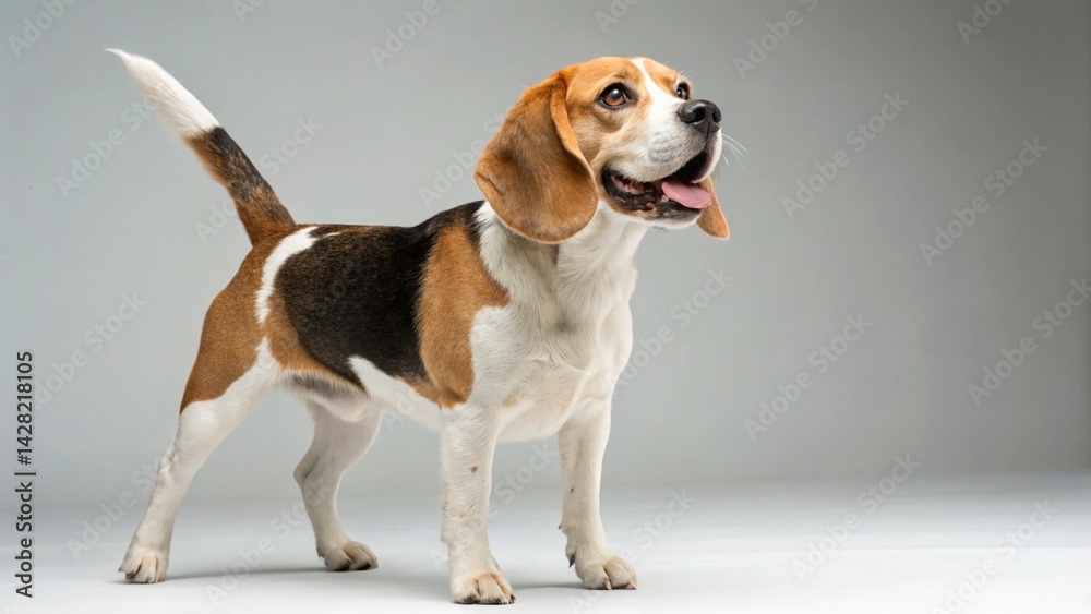 Beagle on studio background
Beagle on studio background