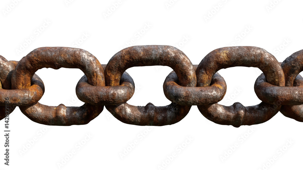 rusty chain isolated on white rusty chain isolated on white