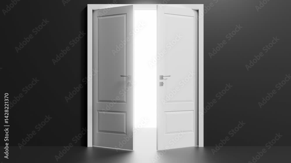 3D loop satisfying door pathway animation 3D loop satisfying door pathway animation
