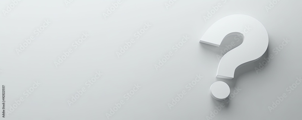 Simple white question mark Simple white question mark