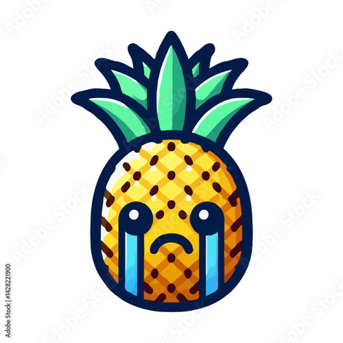 Sad Pineapple Illustration