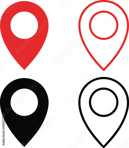 Free Download set of map pointers - GFXLoad