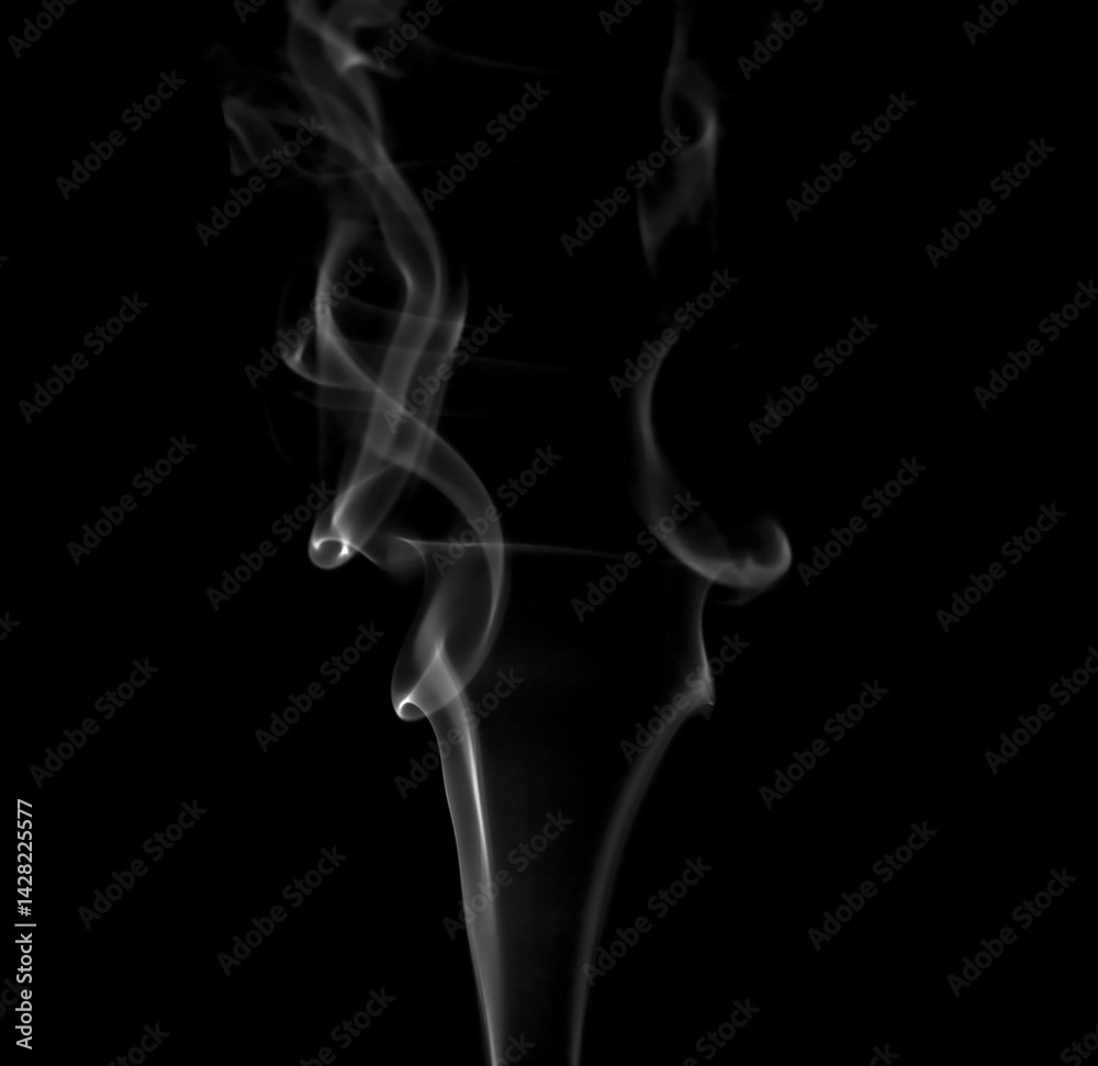Close-up photo set of abstract white smoke or incense sticks floating on black background. Fog and clouds effect for design. Smog elements.
Close-up photo set of abstract white smoke or incense sticks floating on black background. Fog and clouds effect for design. Smog elements.