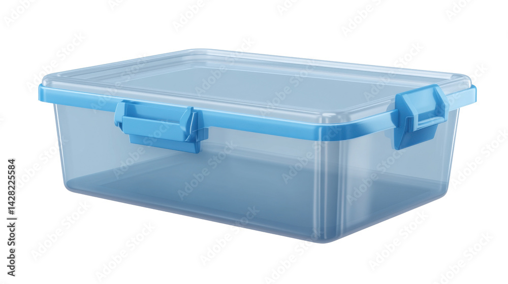 blue plastic container blue plastic container