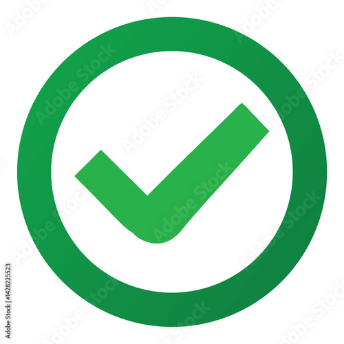 Obraz na płótnie check mark icon w salonie
