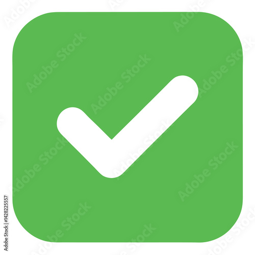 Obraz na płótnie check mark button w salonie