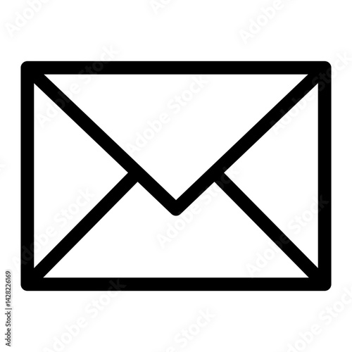 Envelope. Editable Pixel perfect stroke line vector icon. Communication icons. 	