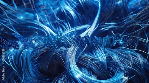 abstract blue background with lines blue artificial intelligence background with a bun