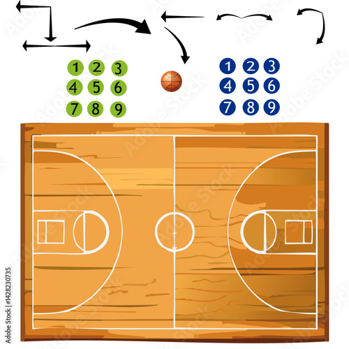 tennis court board