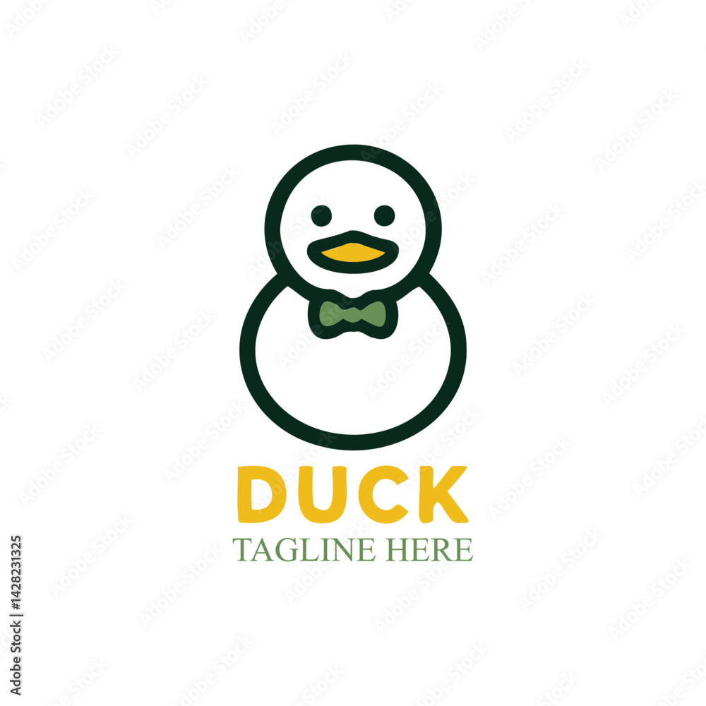 Naklejka premium Duck logo