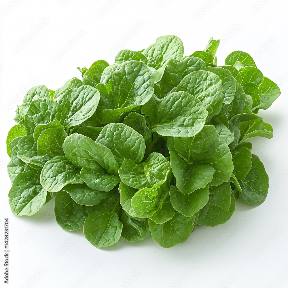 Fototapeta premium Mustard Greens Isolated on white background 