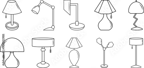  Lamp Line Art