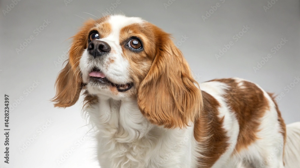Beaglier on studio background
Beaglier on studio background