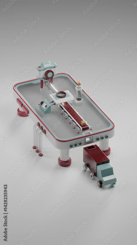 3D loop satisfying online shopping animation 3D loop satisfying online shopping animation